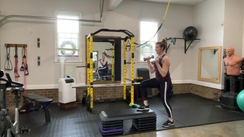 STEP-UP REVERSE LUNGE